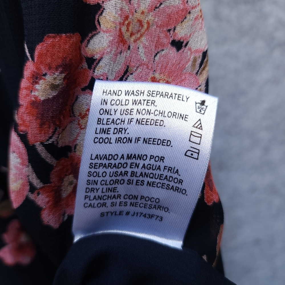 Bila 77 Floral Milkmaid Smocked Navy Midi Dress with Spaghetti Straps And Slit - Picture 8 of 10